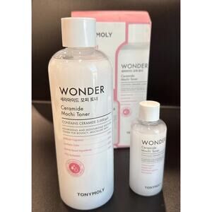 TONYMOLY Wonder Ceramide Mochi Toner, Hydrate & Strengthens 16.9 oz & 3.3 OzNEW